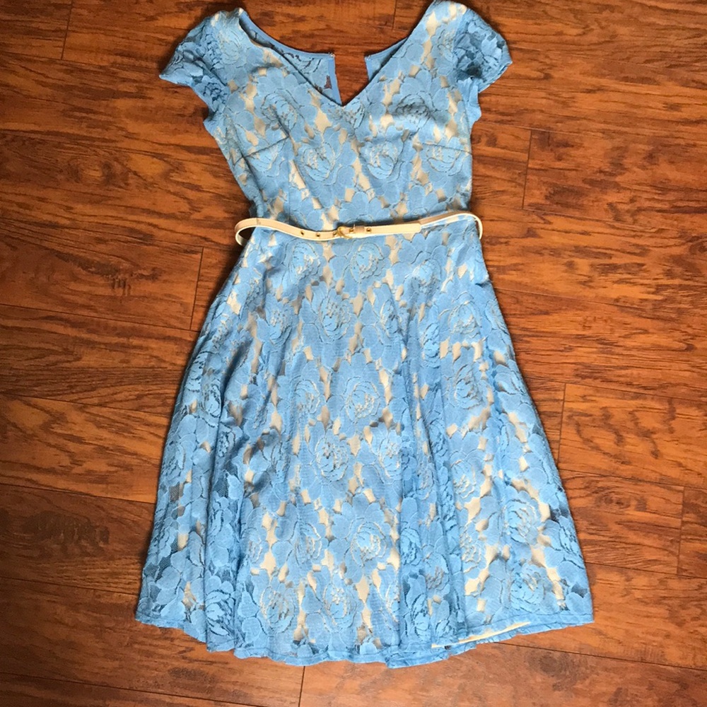 Lace mid length dress